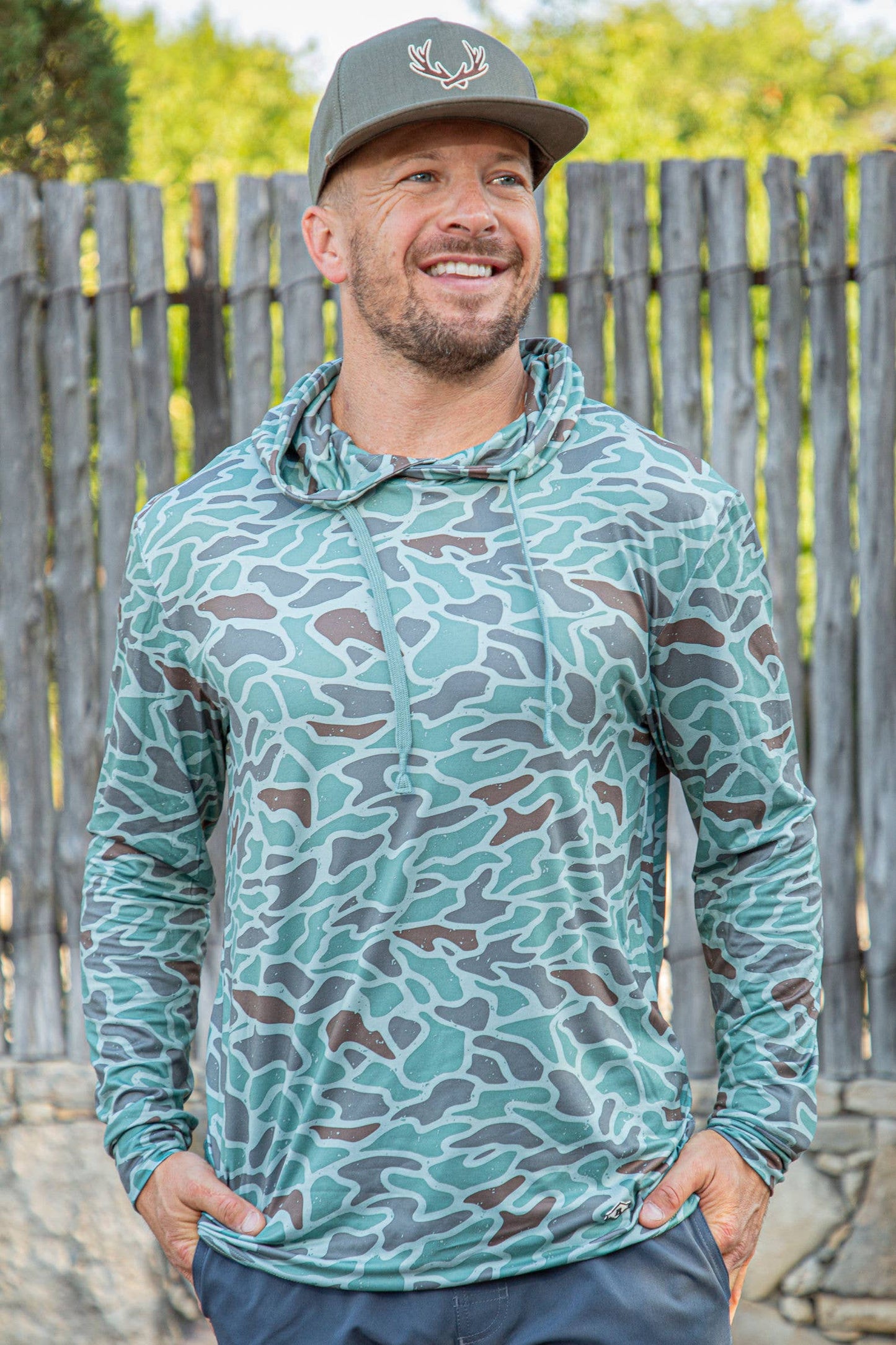 Performance Hoodie - Retro Camo Duck