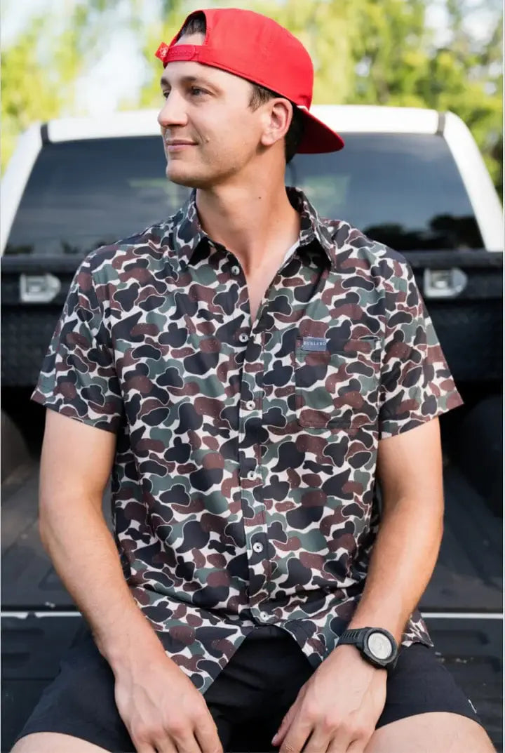 Performance Button Up - Throwback Camo