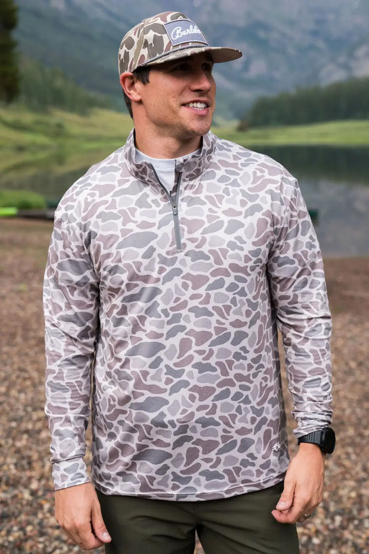 Performance Quarter Zip - Classic Deer Camo