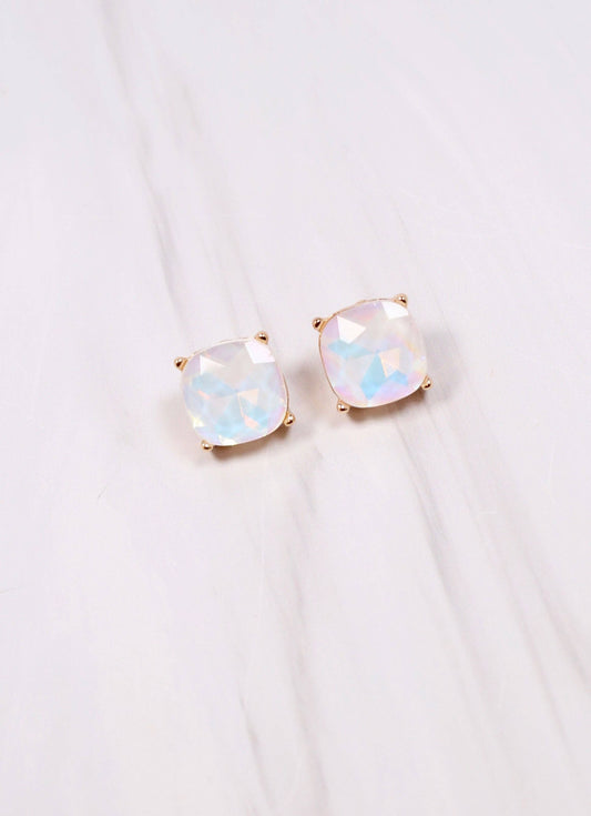 Julien Stone Stud Earring WHITE OPAL