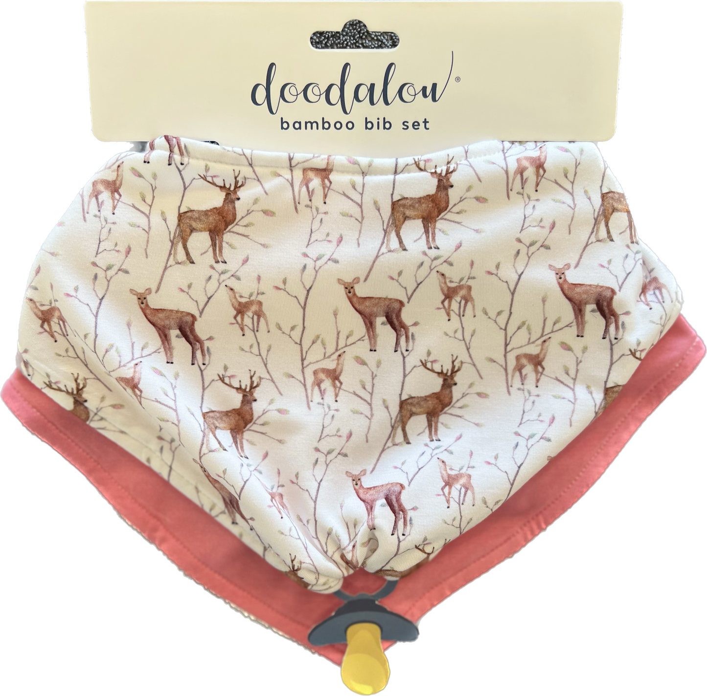 Bamboo Bandana Baby Bib Combo - Oh Deer