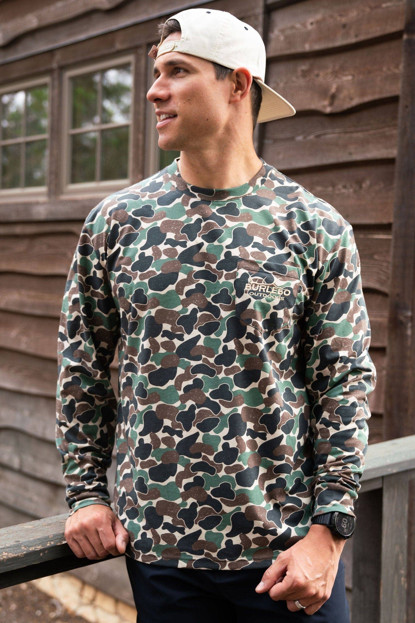 Throwback Camo Tee - Elk Horn Pocket